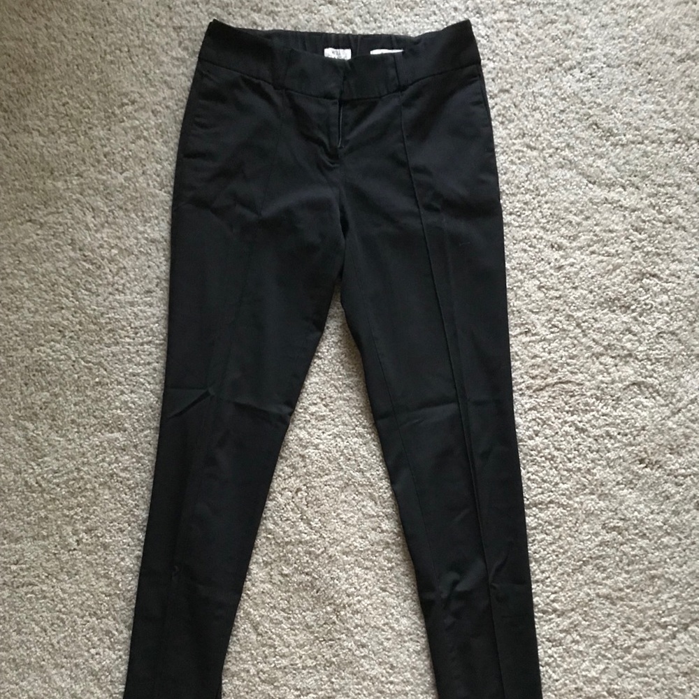 Black formal ankle length trousers